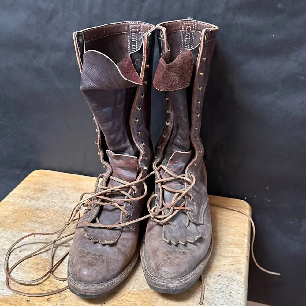 Justin Boots Vintage Granny Roper boot Size 10 - Picture 12 of 15